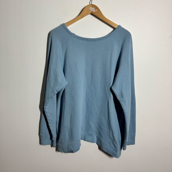 Spell And The Gypsy Cool Blue Baby Sloppy Joe Sweater Women Cornflower Blue XL - Picture 2 of 9